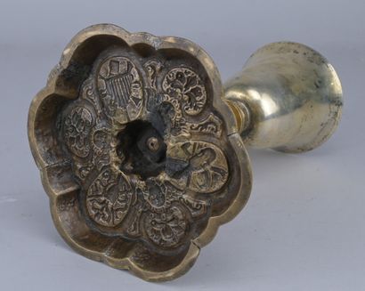 Italian Chalice—Silver and Gilded Copper,...