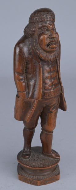 Figurative nutcracker carved from boxwood,...