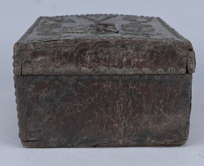 Wedding Chest—Wood Covered in Leather—17th/18th...