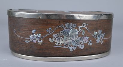 Vietnamese wooden and mother-of-pearl box,...