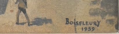 Boisfleury, vue de Paris, huile sur toile,...