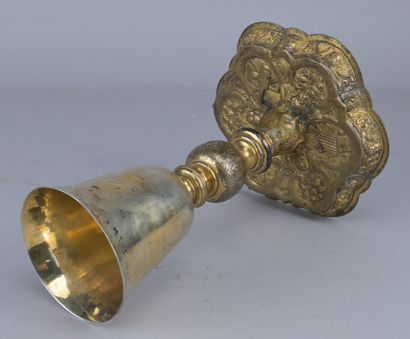 Italian Chalice—Silver and Gilded Copper,...