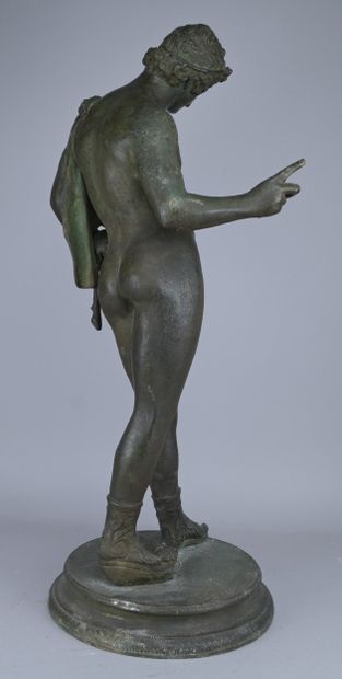 Grand Tour, Patinated Bronze Narcissus, Late...