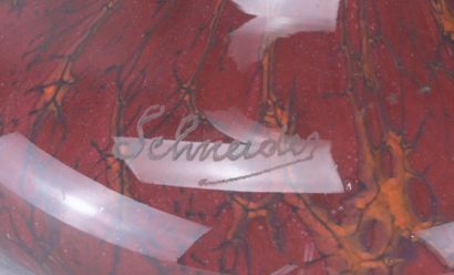 Charles Schneider, vase monumental Art Déco,...