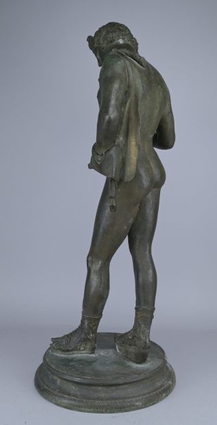 Grand Tour, Patinated Bronze Narcissus, Late...