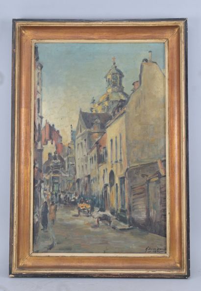 Op de Beeck – Vue de rue urbaine – 1941

Huile...