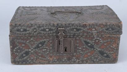 Wedding Chest—Wood Covered in Leather—17th/18th...