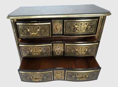 Period Louis XIV Boulle Chest of Drawers,...