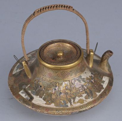 Satsuma Teapot, Meizan Studio, Meiji Period

A...