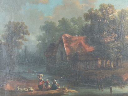 XVIIe – Attribué à Meindert Hobbema – Paysage

Beau...