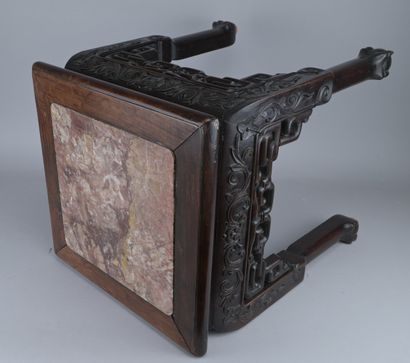 Chinese Carved Wood and Marble Table

Small...