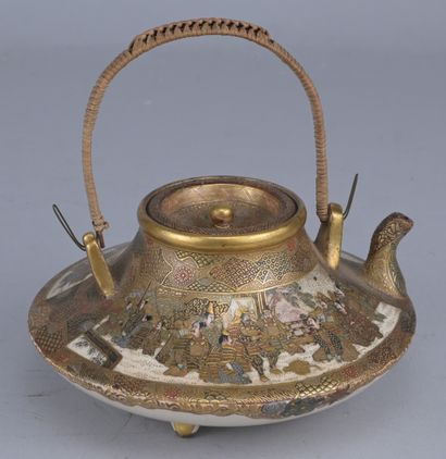 Satsuma Teapot, Meizan Studio, Meiji Period

A...