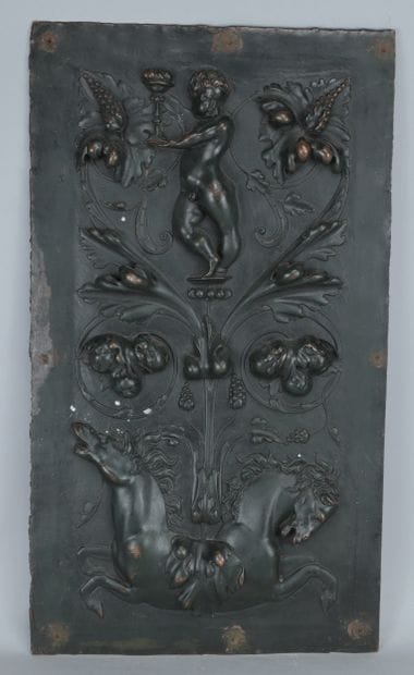 Large patinated bronze plaque, Renaissance...