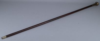 Spanish cane from Toledo with a damascened...
