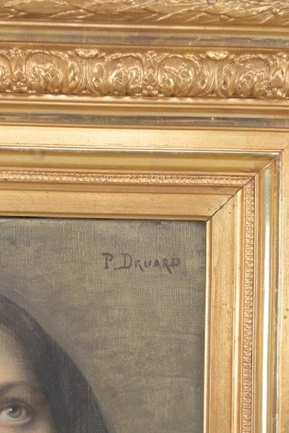 Drurard – Portrait de jeune femme en prière...