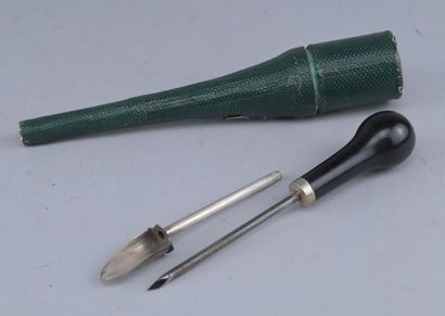 Surgical trocar with cannula and case, 19th...