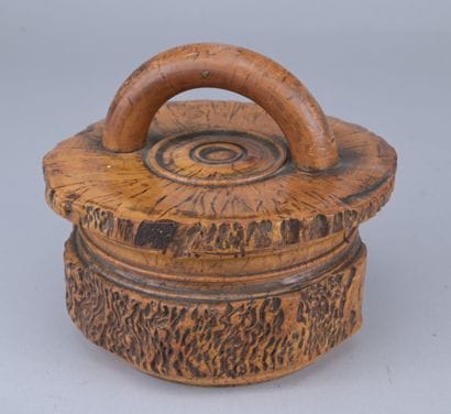 Carved Wooden Tobacco Box, 19th Century

A...