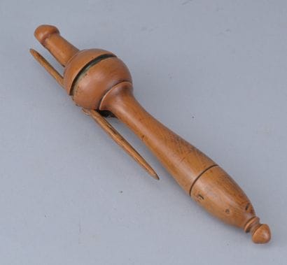 19th-Century Turned Boxwood School Clicker

A...