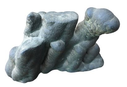 Natural-shaped malachite - mineral specimen...