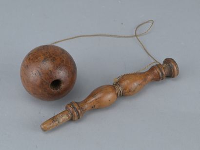 Boxwood cup-and-ball game, late 18th century

A...