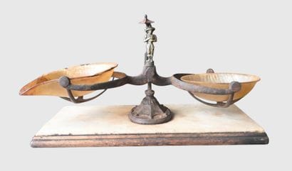 Napoleon III-era tobacco scale, 19th century

A...