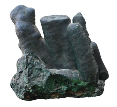 Natural-shaped malachite - mineral specimen...