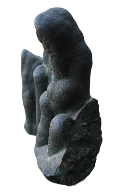 Natural-shaped malachite - mineral specimen...