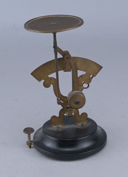 N.B. Brass Letter Scale, circa 1900

French...