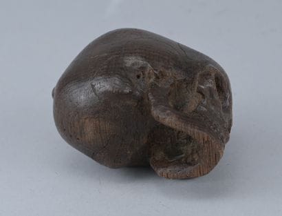 “Memento Mori” Wooden Skull, 18th Century

A...