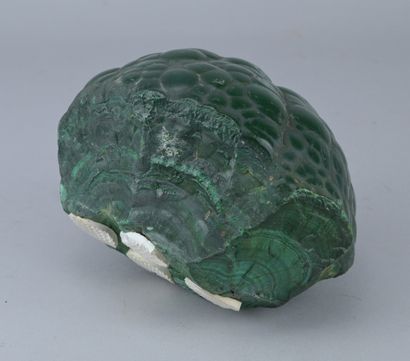 Polished botryoidal malachite, Katanga

A...