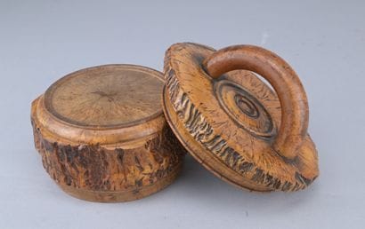 Carved Wooden Tobacco Box, 19th Century

A...