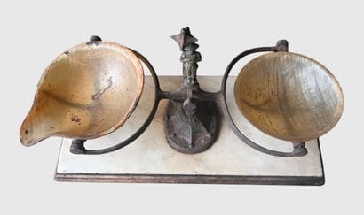 Napoleon III-era tobacco scale, 19th century

A...