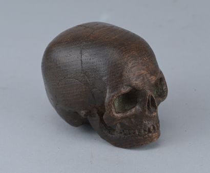 “Memento Mori” Wooden Skull, 18th Century

A...