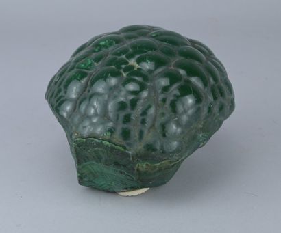 Polished botryoidal malachite, Katanga

A...