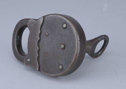 Antique padlock with its original key, 19th...