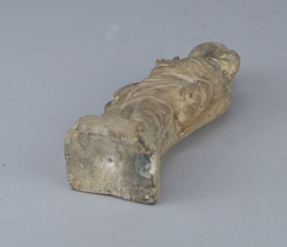 Virgin and Child in carved stoneware, 19th...