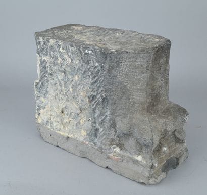 Gothic architectural fragment in blue stone

A...