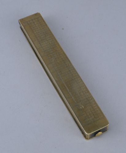 Folding brass coin scale by Butler

Portable...
