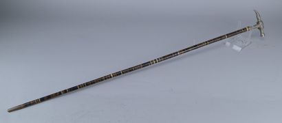 Mineralogist’s cane with a hammer head, 19th...