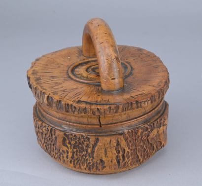 Carved Wooden Tobacco Box, 19th Century

A...