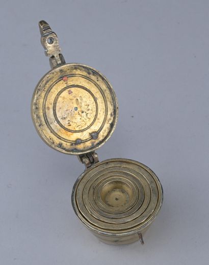 Set of brass cup weights, 18th century

A...