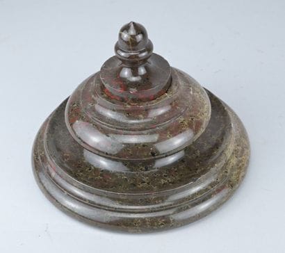 Lidded serpentine pot, 19th century

A lidded...