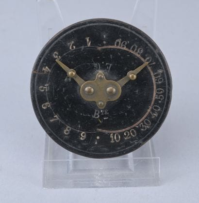 Wood and brass counting instrument, 19th...