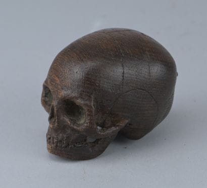 “Memento Mori” Wooden Skull, 18th Century

A...