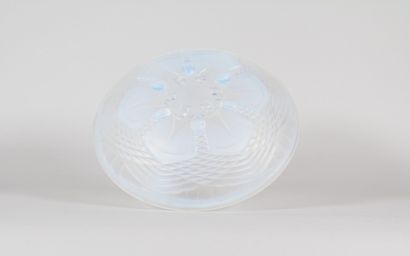 Molded opalescent glass bowl – French glassware,...