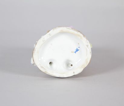 Meissen – Polychrome porcelain figure group...