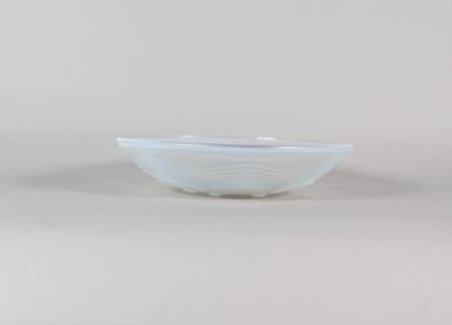 Molded opalescent glass bowl – French glassware,...