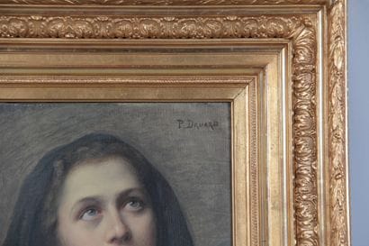 Drurard – Portrait of a Young Woman in Prayer...