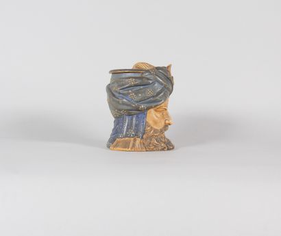 Orientalist Polychrome Terracotta Tobacco...