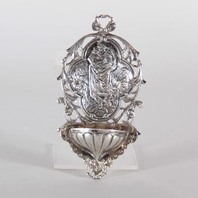 Solid Silver Wall-Mounted Holy Water Font...